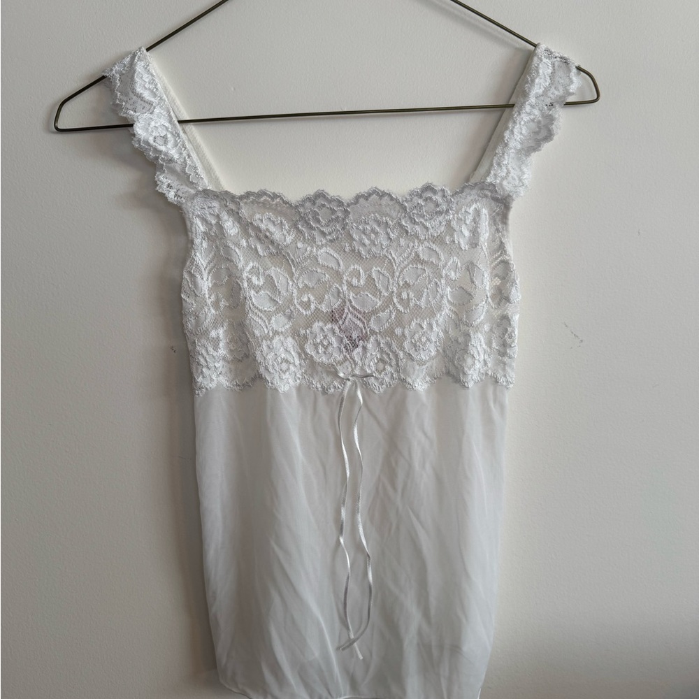 Delicate White Lingerie Top